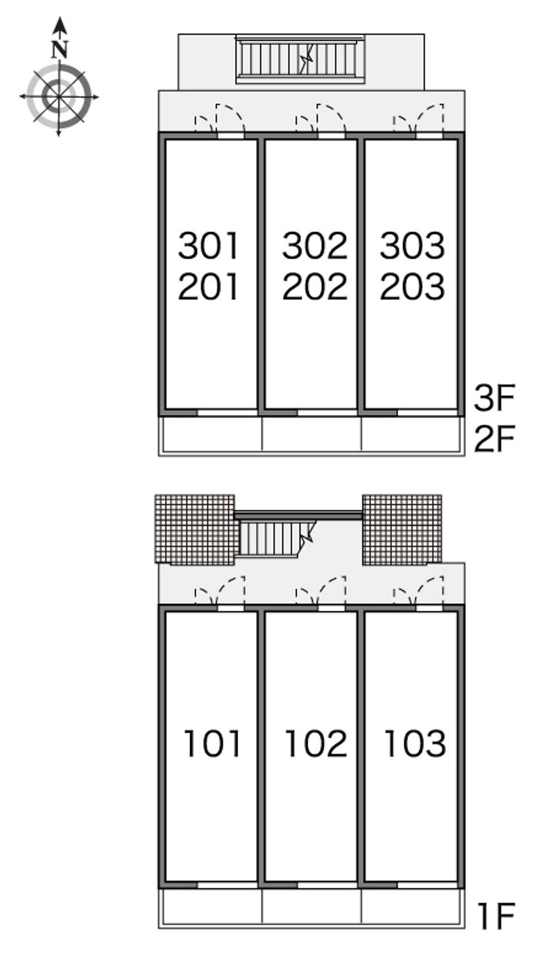 レオパレス名古屋正木 間取り配置図