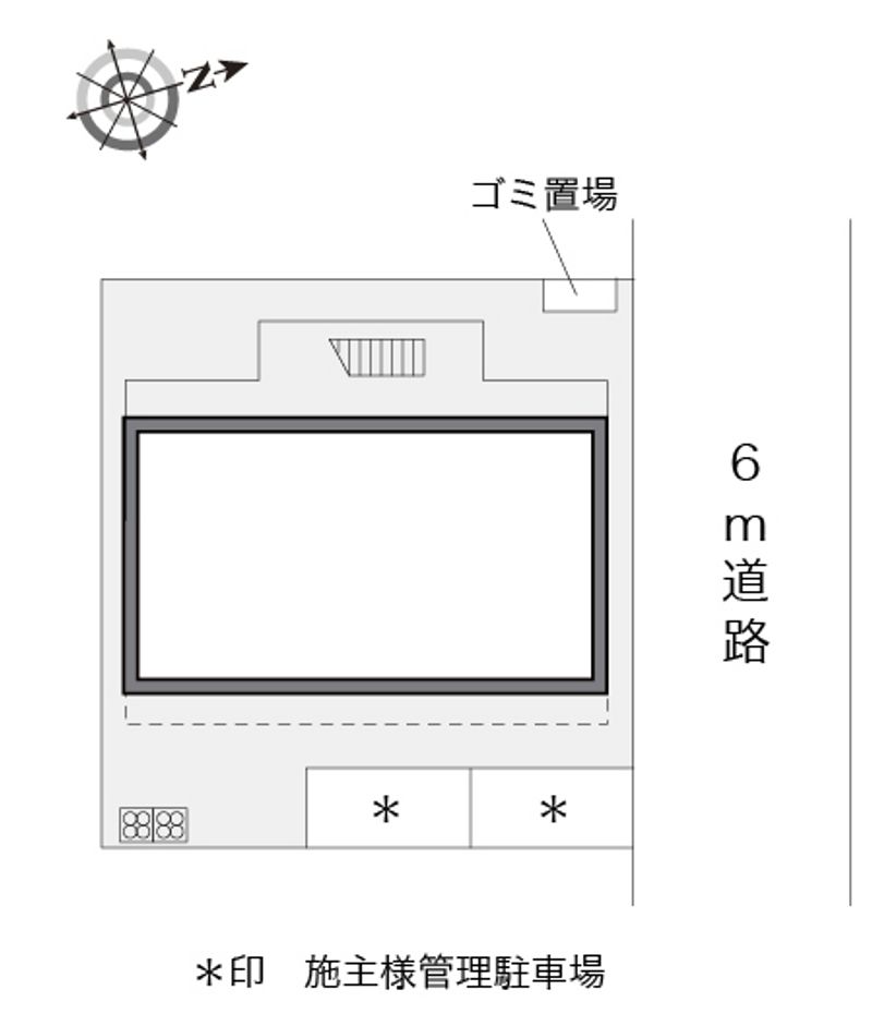 レオパレス本川Ｍ 配置図