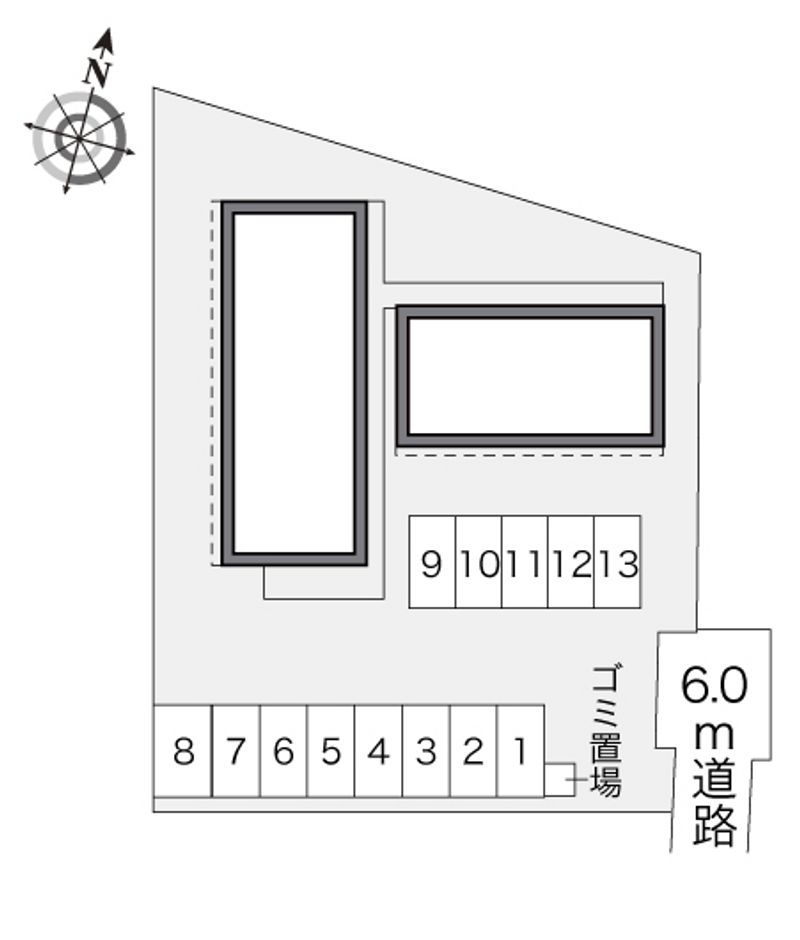 レオパレス一番町 配置図