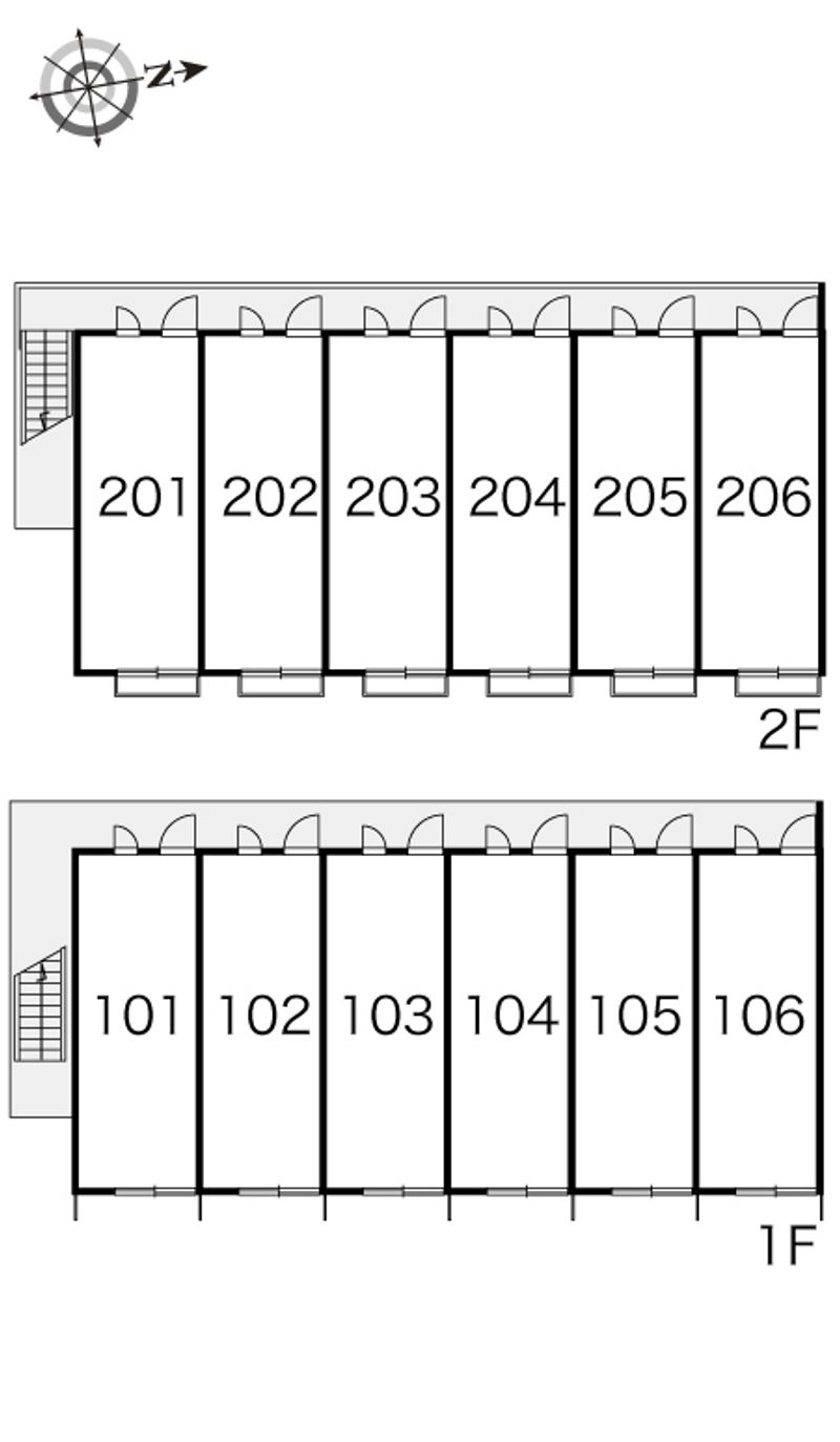 レオパレス１２９ロードサイド 間取り配置図