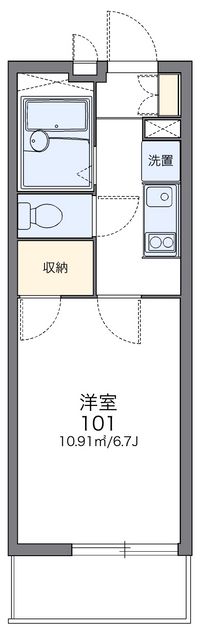 レオパレスメーシア公園台Ⅰ 間取り図