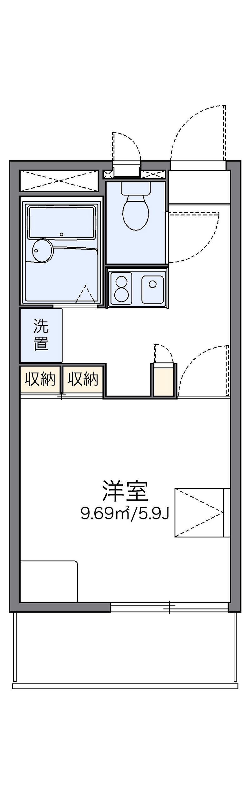 レオパレス華Ⅱ 間取図
