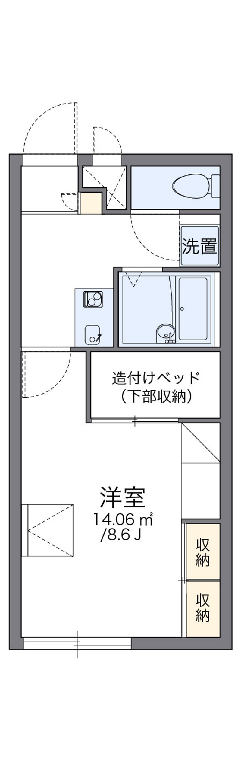 レオパレスオリーブ 間取図