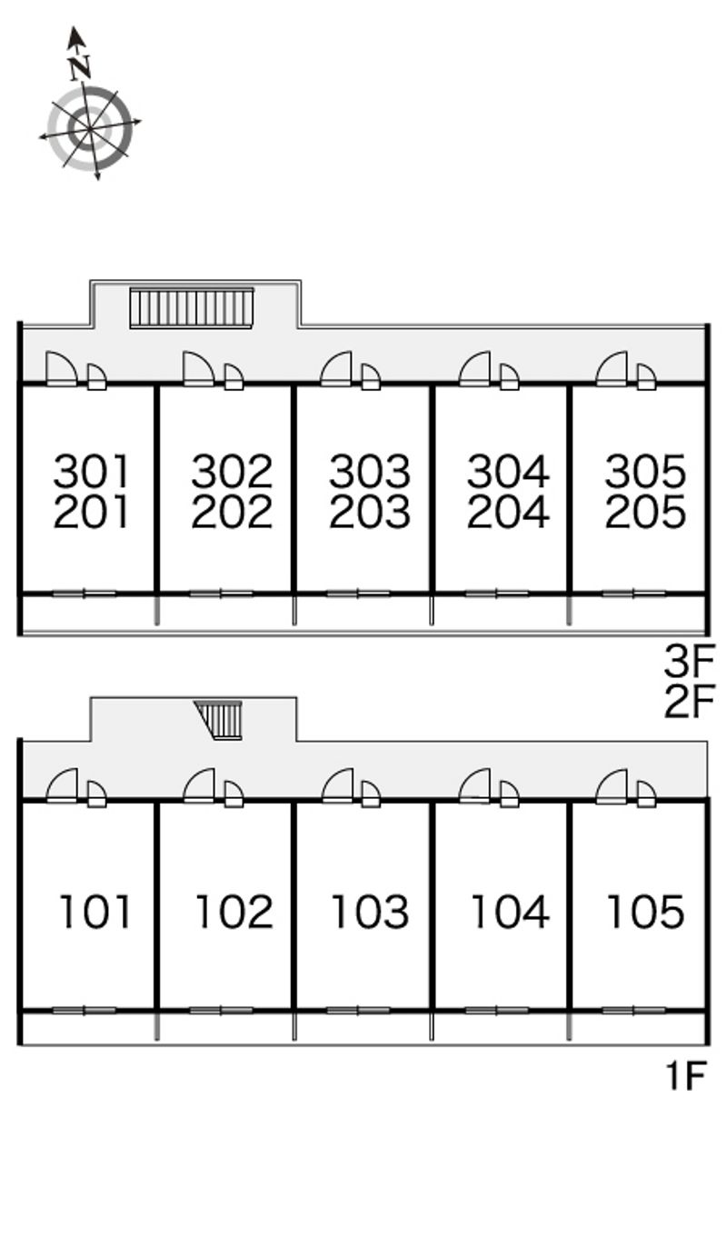 レオパレスマラナタ　ハイツ 間取り配置図
