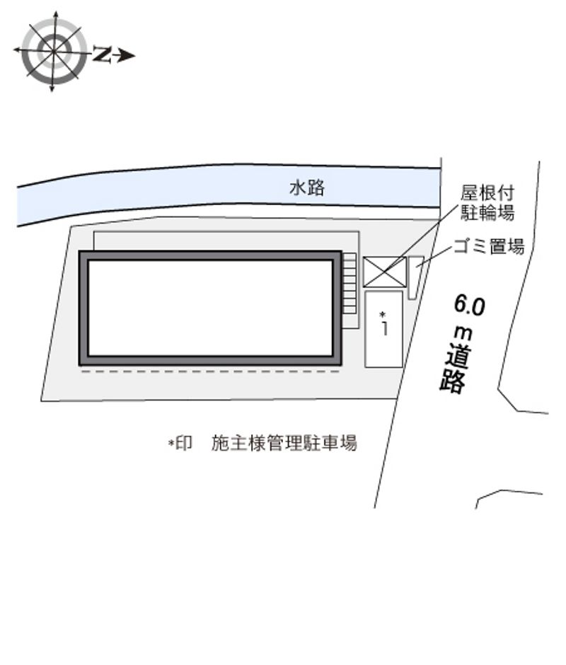 レオパレスＦⅡ 配置図
