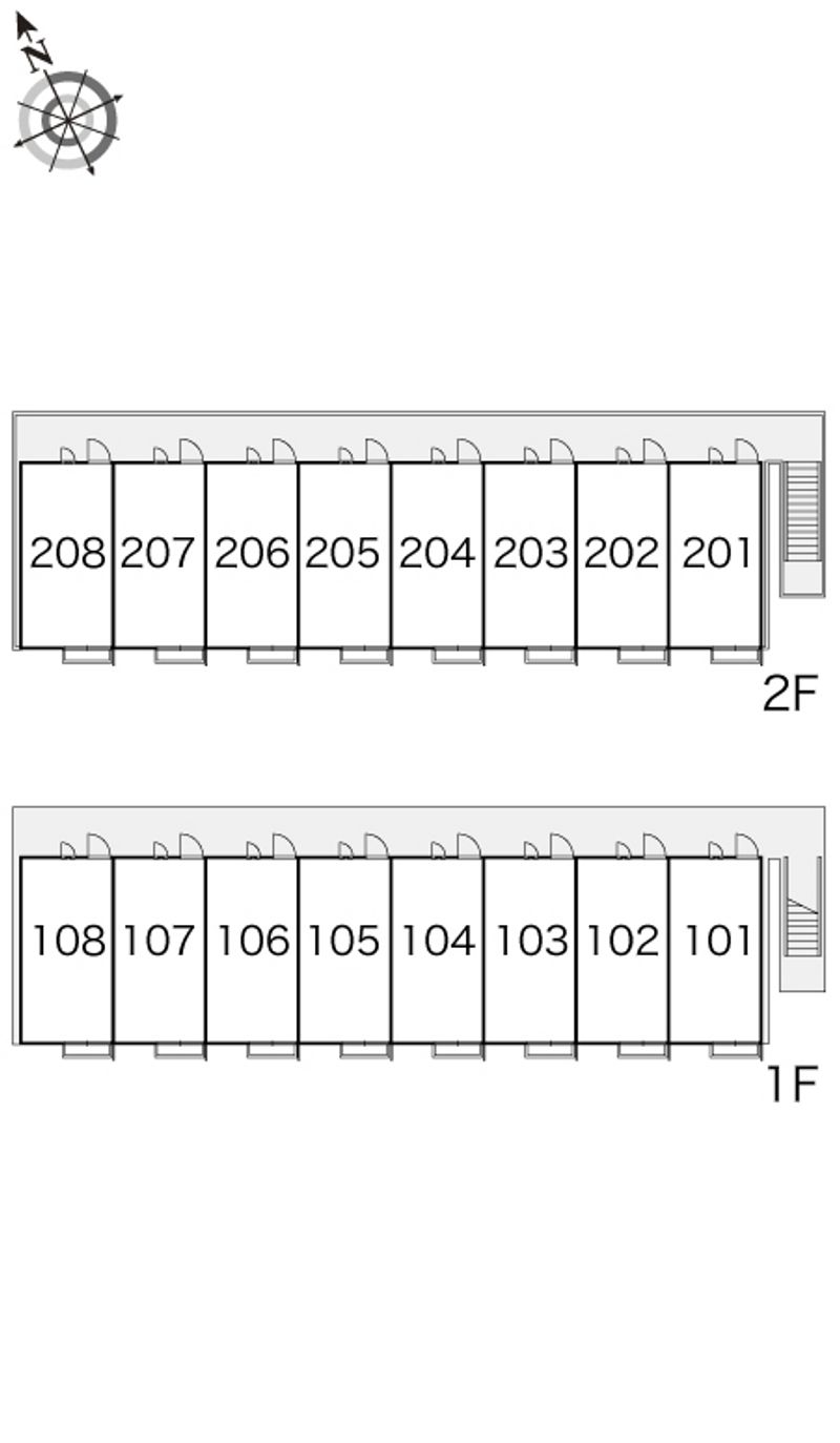 レオパレスセジュール 間取配置図