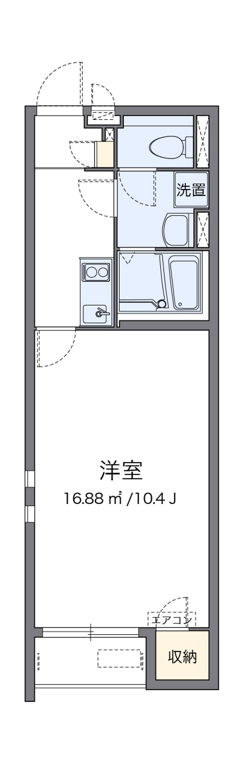 クレイノＨＩＫＡＲＩ 間取図