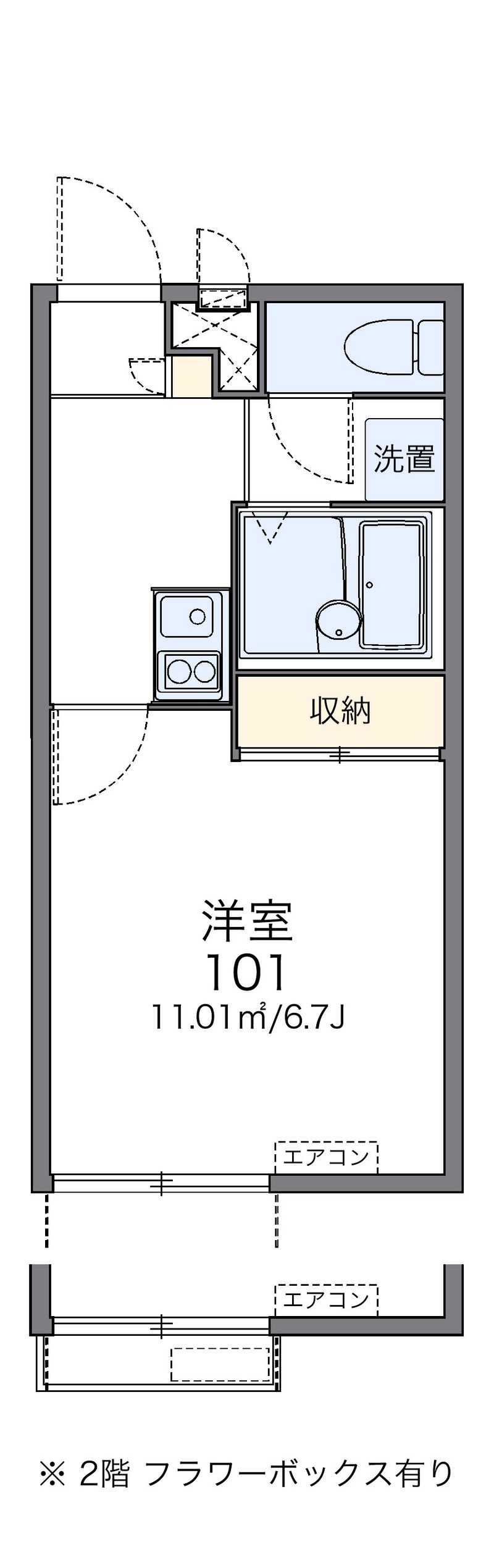 レオパレスエヌエヌ 間取図