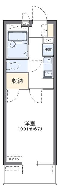 レオパレスサンライズ飯島 間取り図