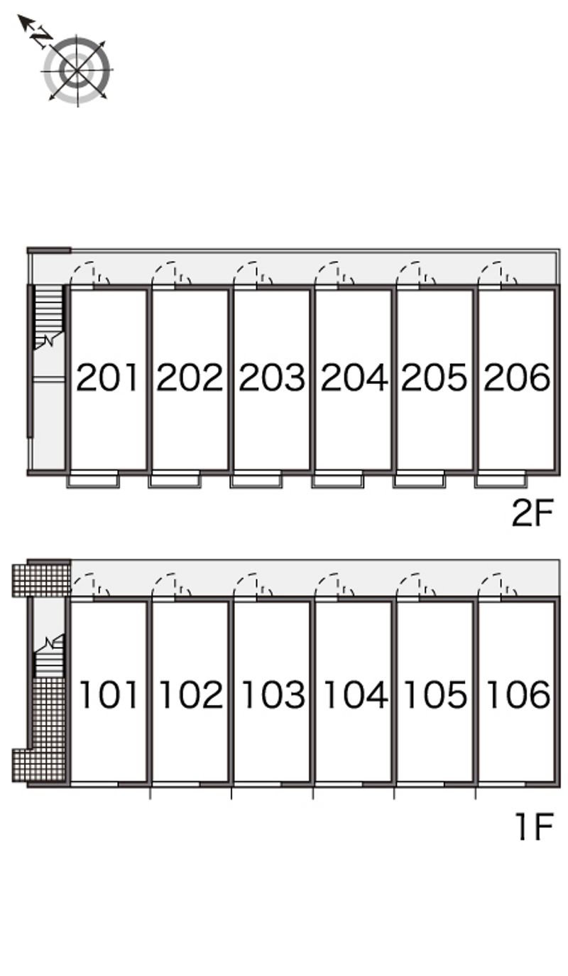 レオパレスグランヴィア東草津Ⅲ 間取配置図