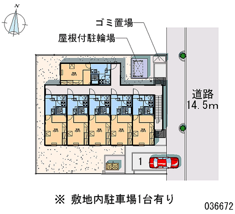 レオパレスコメット 区画図