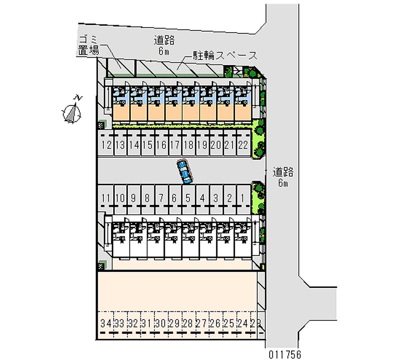 11756 Monthly parking lot