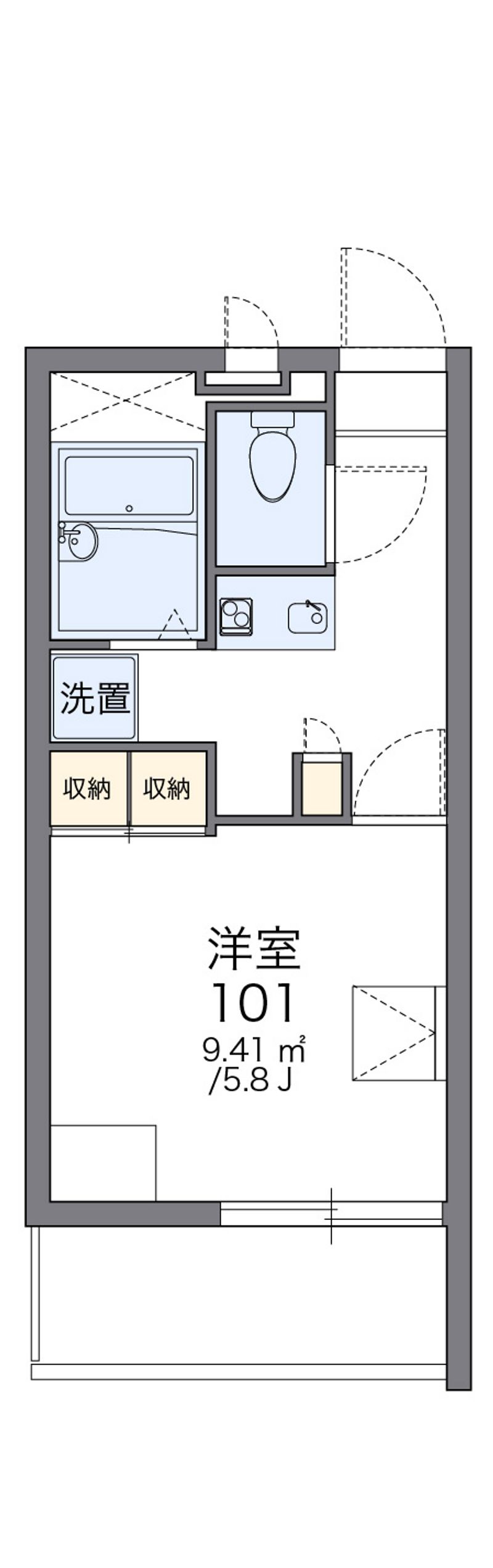 レオパレスＯＤＡＷＡＲＡ 間取図