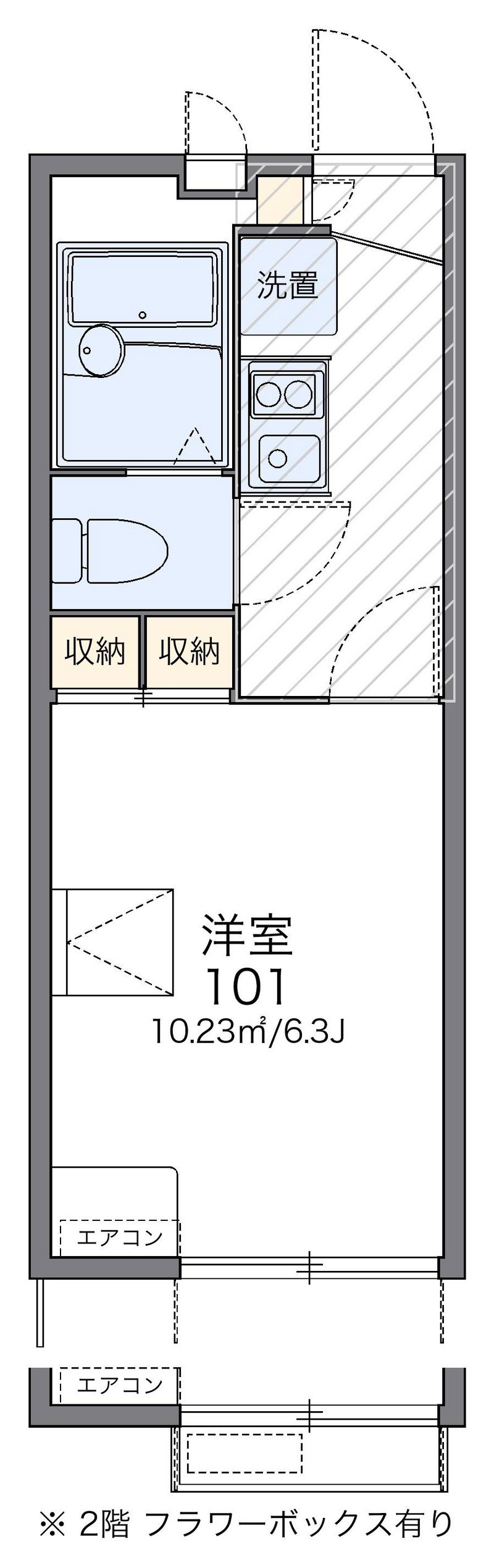 レオパレス青砥 間取図