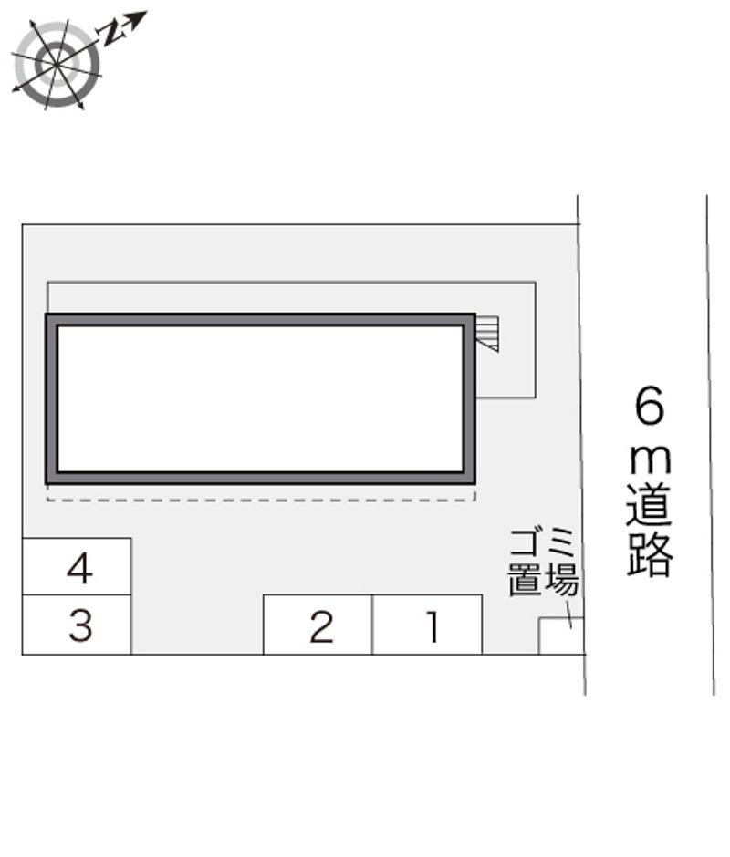 レオパレスＹＡＭＡＫＯⅣ 配置図