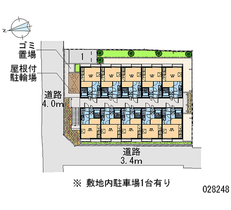 レオパレス裕 月極駐車場