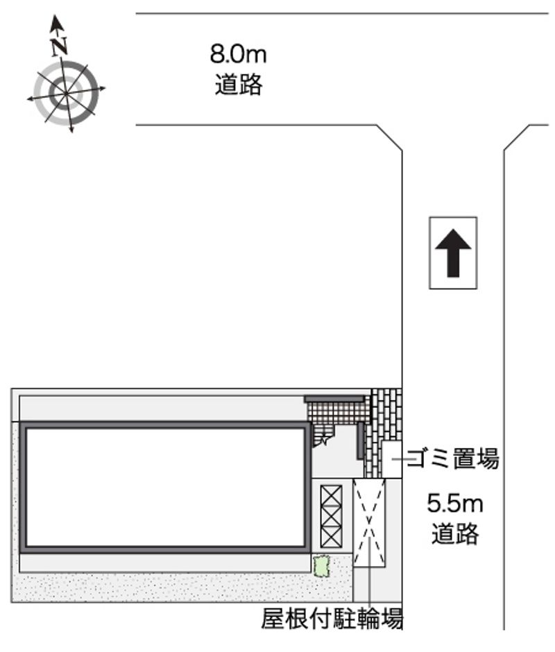 レオパレス上之園 配置図