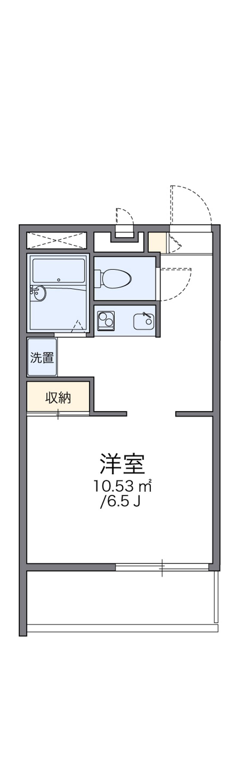 レオパレス長府東 間取図