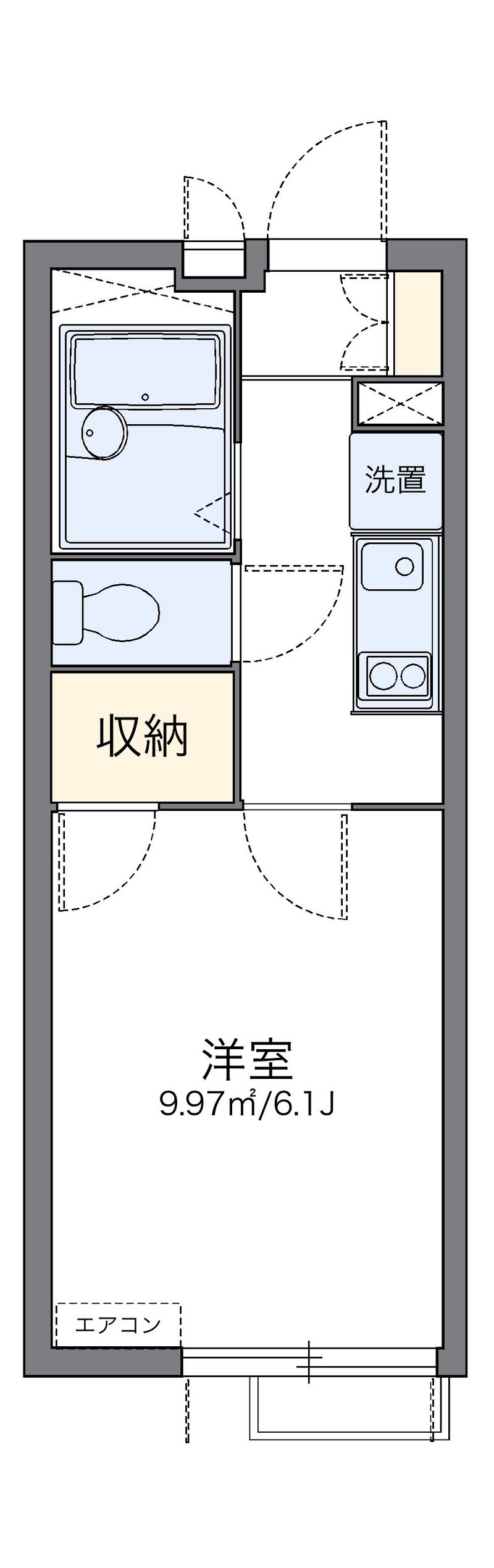 レオパレスブルーシャイン 間取図