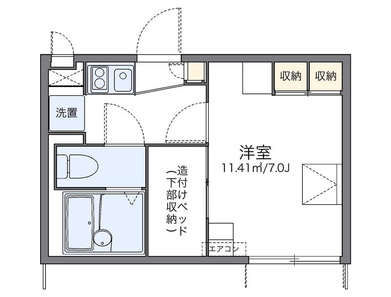 レオパレスシェーネ 間取図