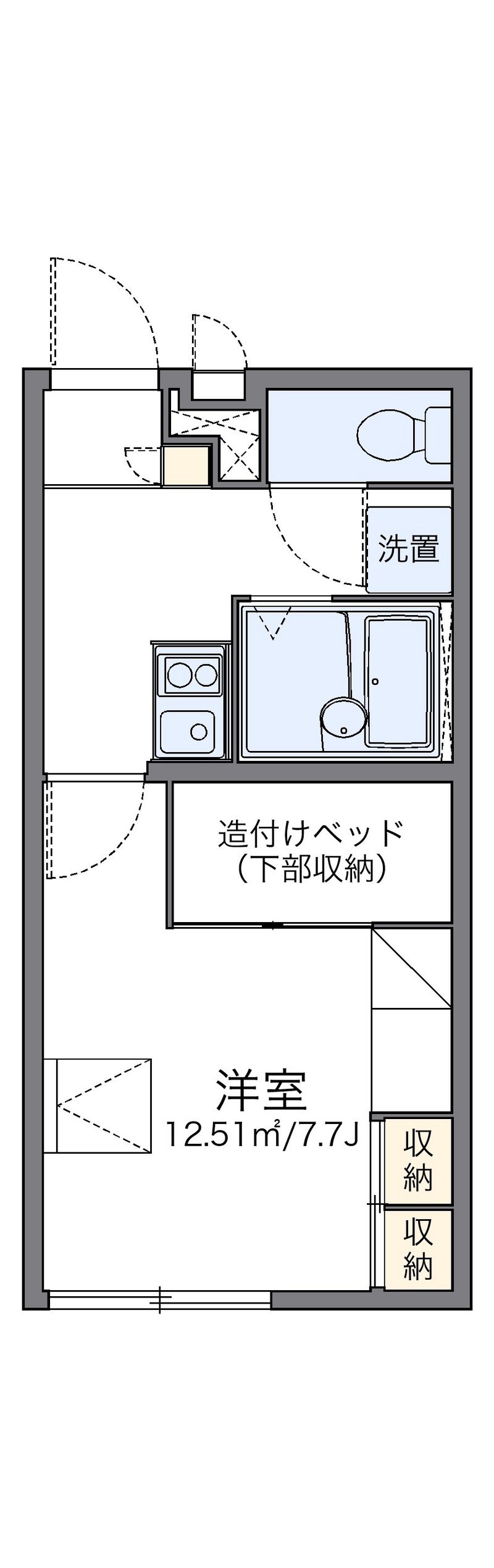 レオパレスきたかみⅢ 間取図