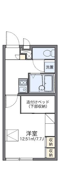 レオパレスきたかみⅢ 間取り図