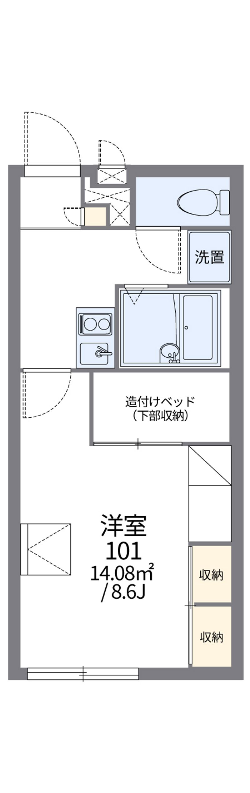 レオパレスＨｉｇｈＬｉｆｅ２ 間取図