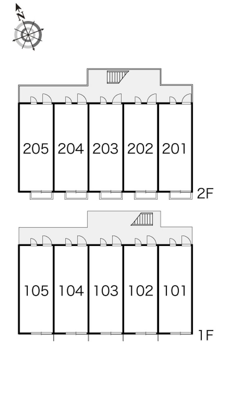 レオパレス南五葉 間取り配置図