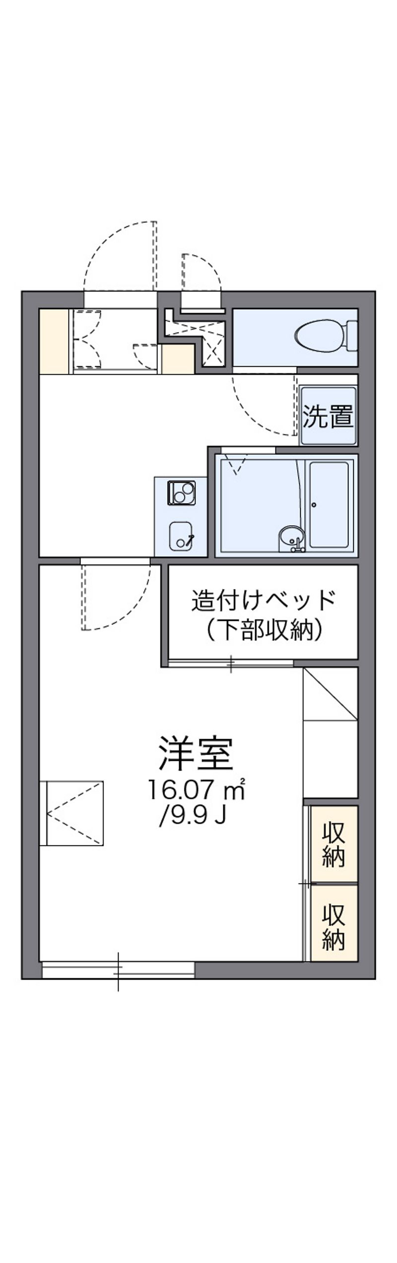 レオパレスメモワール東一宮 間取図