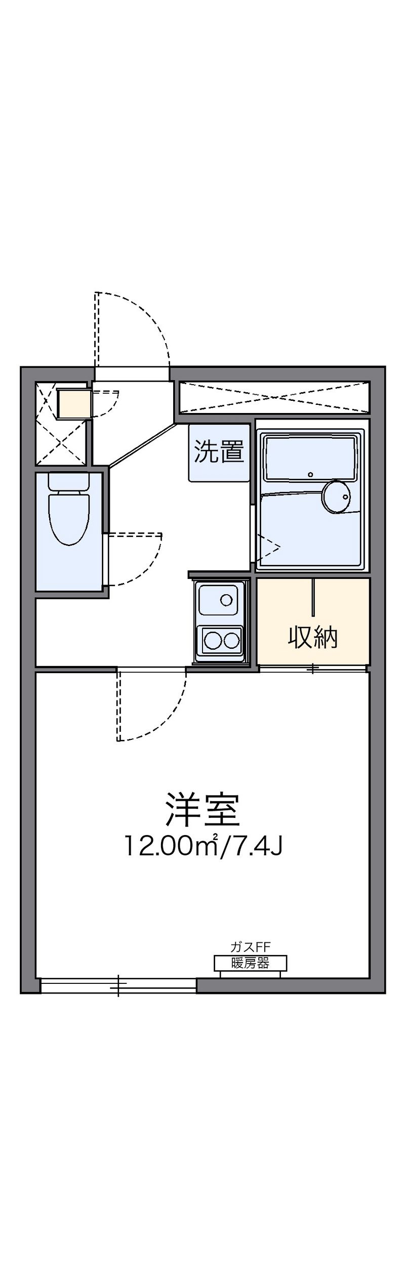 レオパレスイースト 間取図