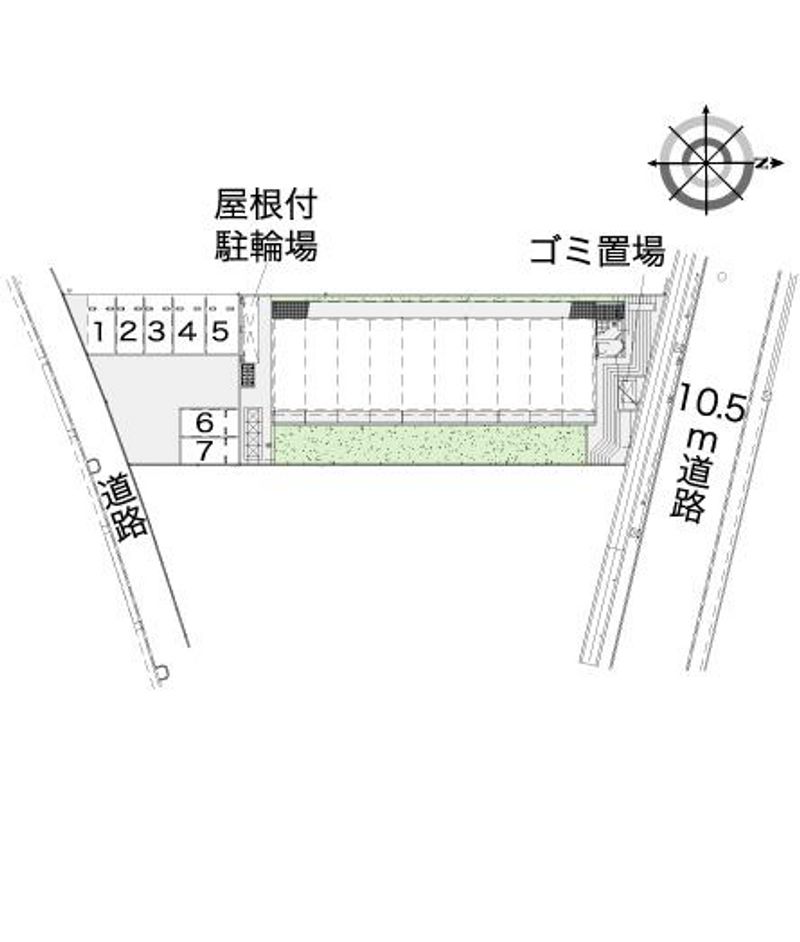 レオパレスダンディライオン 配置図