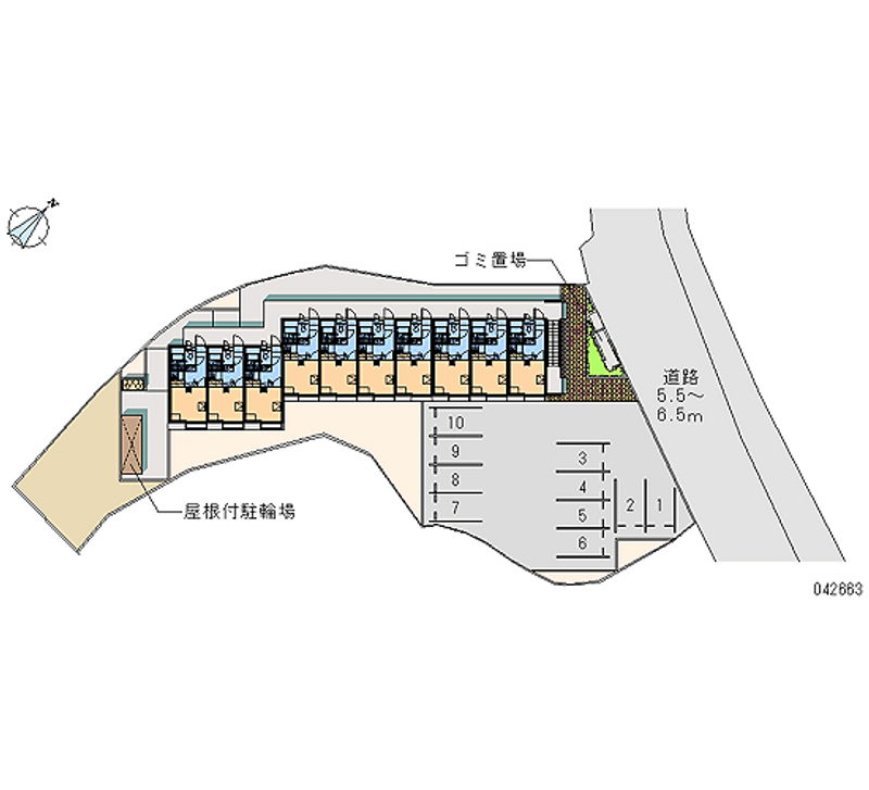 レオパレス岩井 月極駐車場