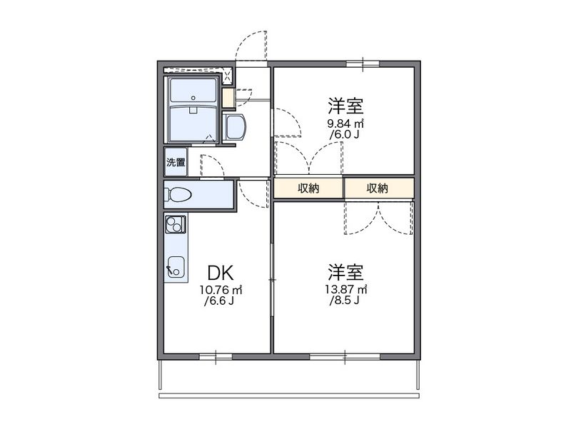 レオパレスアスンシオン 間取り