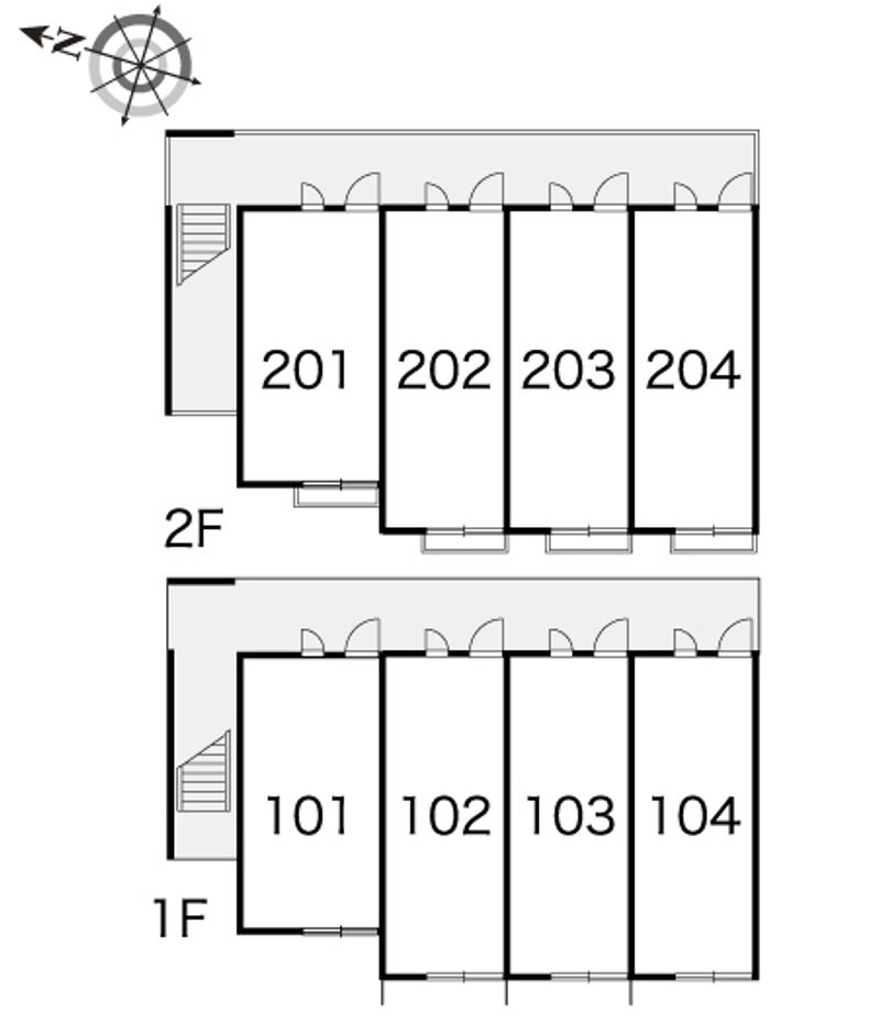 レオパレスＥｍｉｒａｔｅｓ住吉 間取配置図