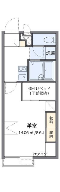 レオパレスアミティエ 間取り図