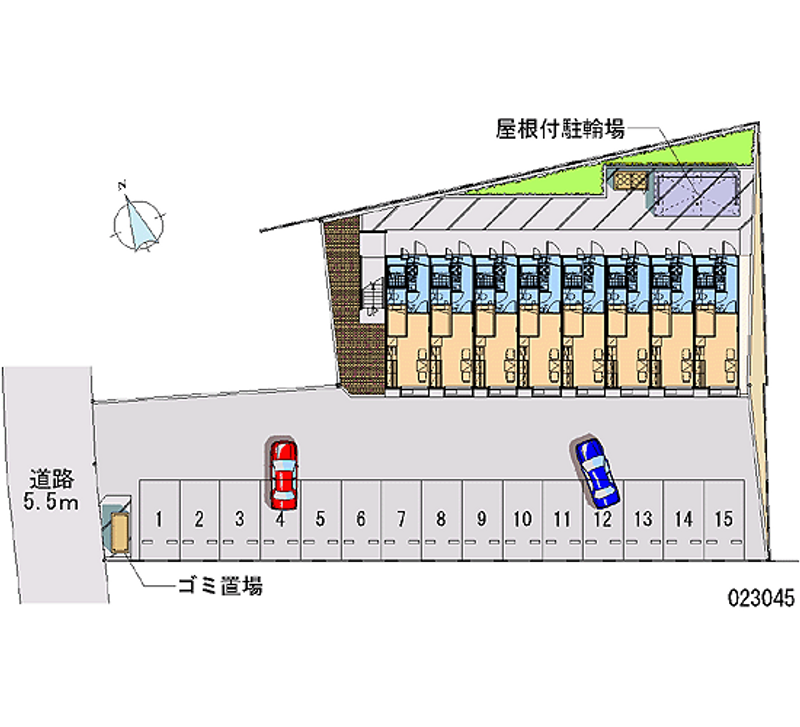 レオパレスあぶくま 月極駐車場