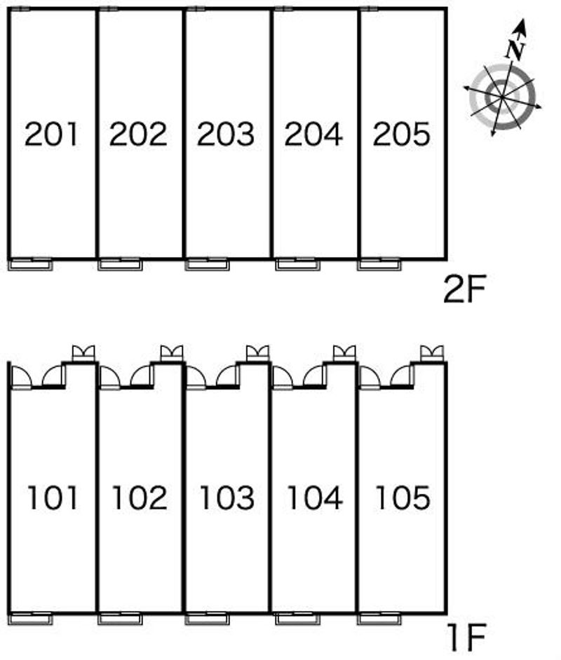 レオパレスＭⅡ 間取配置図
