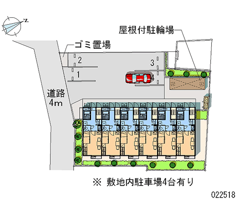 レオパレスカサベルデ 月極駐車場