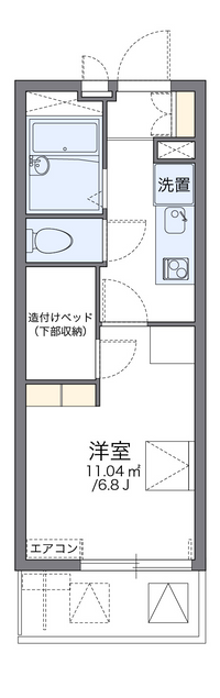 レオパレスエスペランザ 間取り図