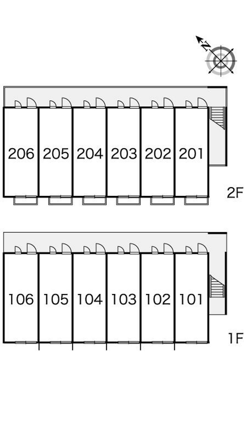 レオパレスメディオ 間取配置図