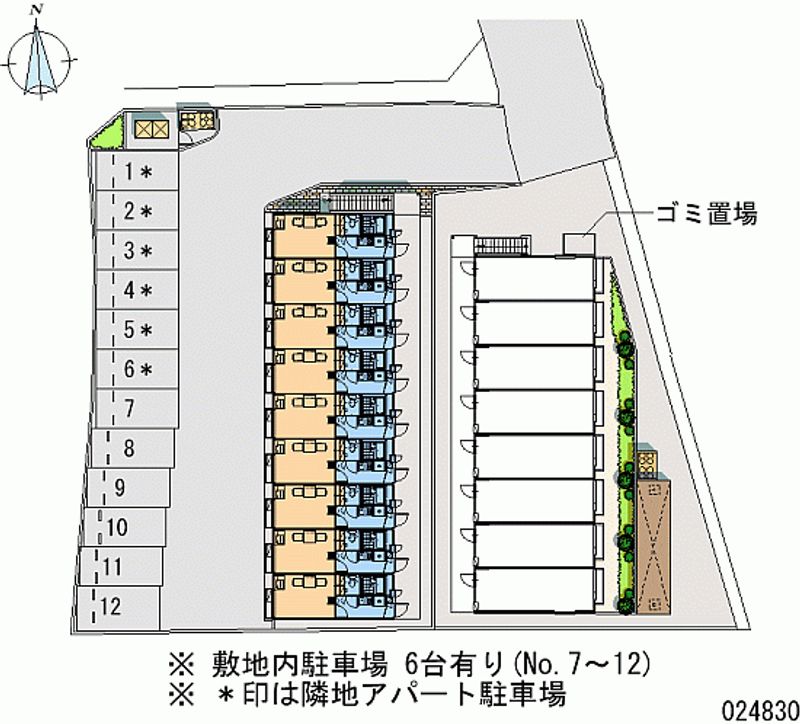 レオパレス嵐山Ⅱ 月極駐車場