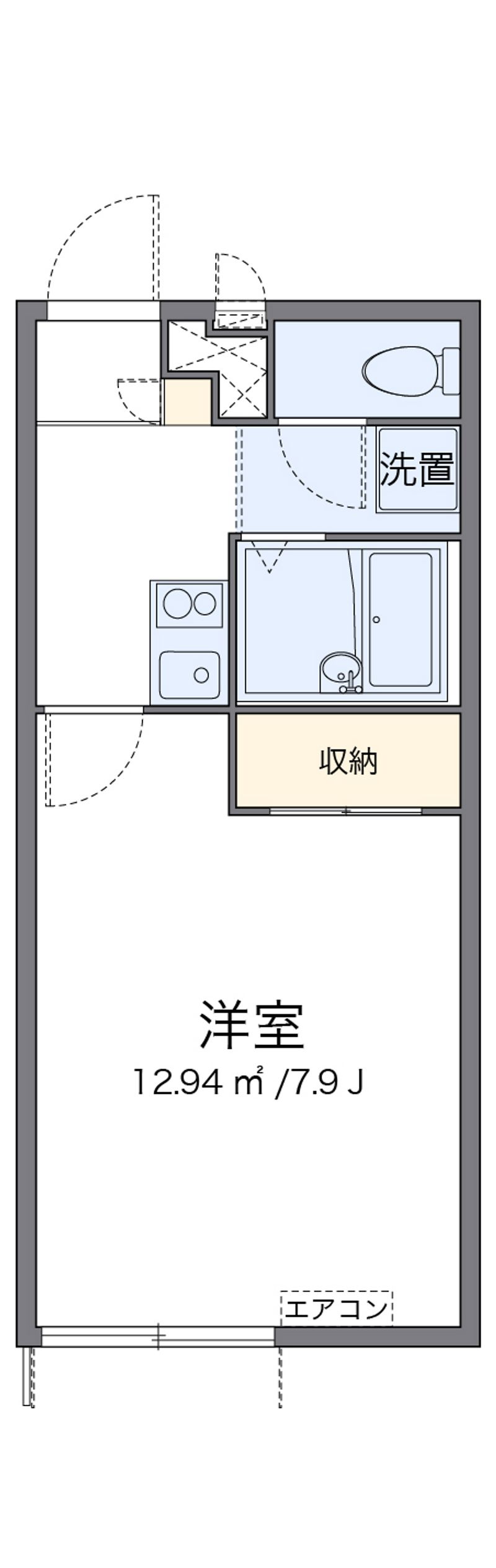 レオパレス伊達 間取図