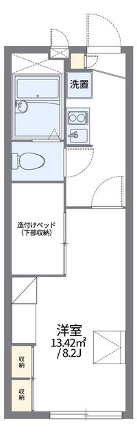 レオパレス西条 間取り図