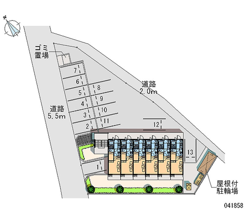 41858 Monthly parking lot