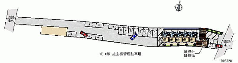 レオパレスグランドソレーユ・ジュン 区画図