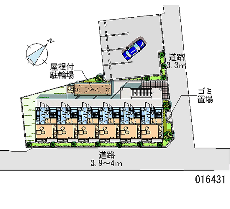レオパレスレスポワール 区画図