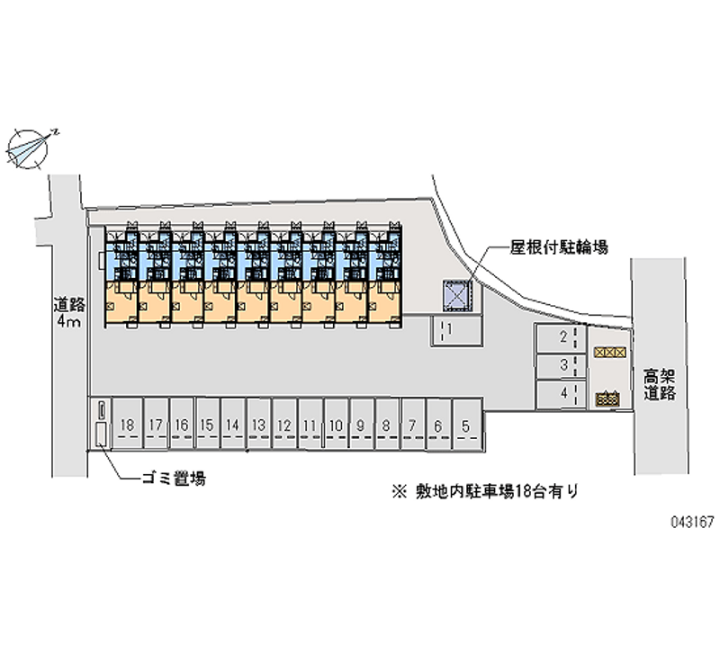 レオネクストレーヴ磐井川 月極駐車場