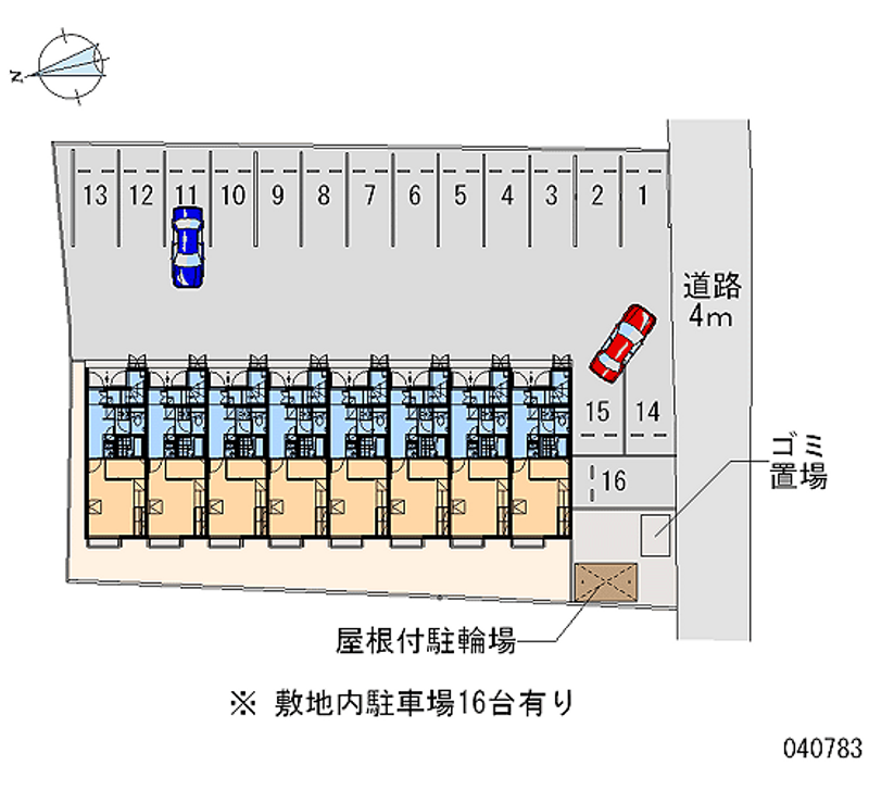 40783 Monthly parking lot