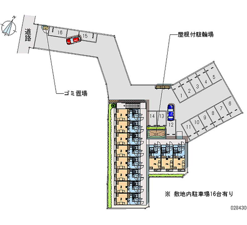 レオパレス花菜 月極駐車場