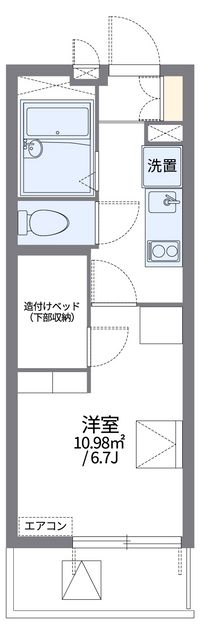 レオパレスＭＡＮＡＢＥ 間取り図